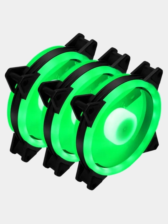 Kompyuter sovutish ventilyatori, 120 mm, yuqori havo oqimi, RPM, 12V, DC. LED yorug'lik bilan
