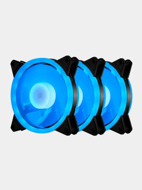 Kompyuter sovutish ventilyatori, 120 mm, yuqori havo oqimi, RPM, 12V, DC. LED yorug'lik bilan
