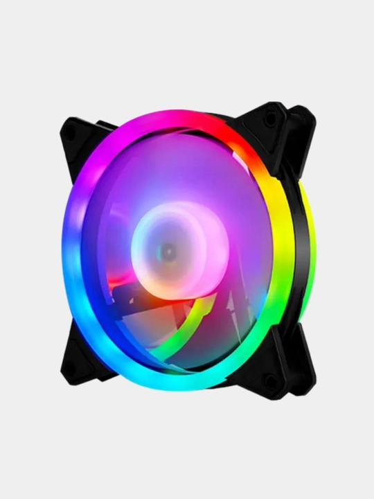 Kompyuter sovutish ventilyatori, 120 mm, yuqori havo oqimi, RPM, 12V, DC. LED yorug'lik bilan