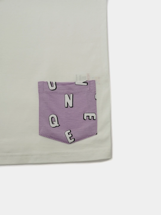 Qizlar va qizaloqlar uchun pijama, keng shim va futbolka
