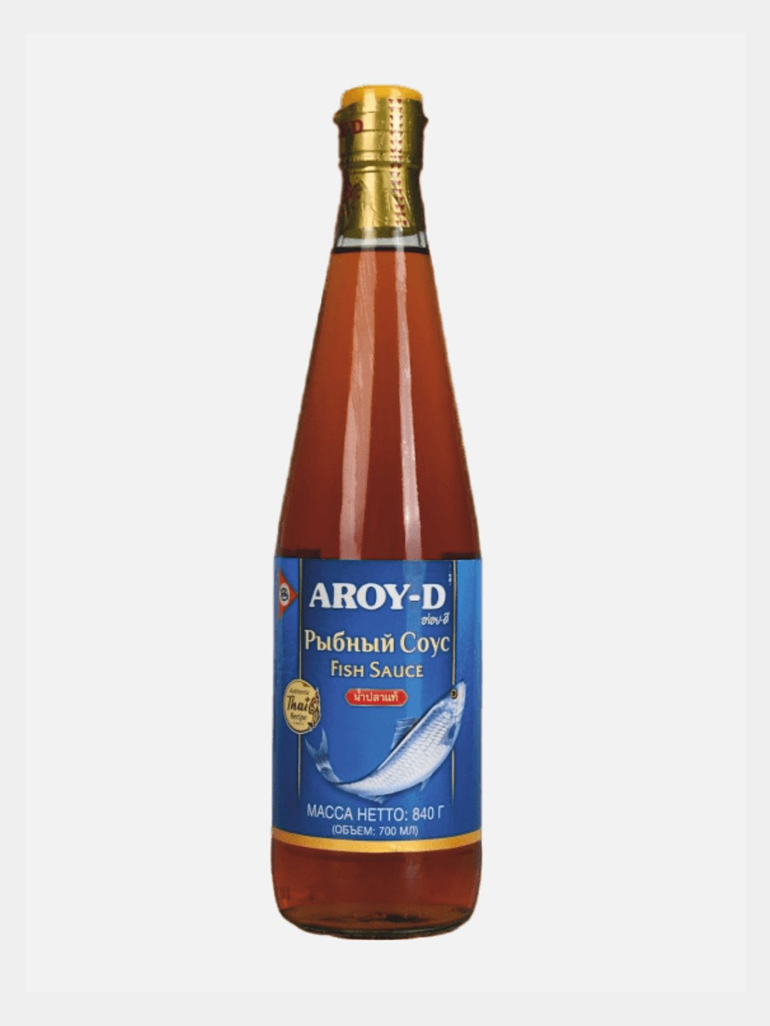 Соус рыбный AROY-D, стеклянная бутылка, 840 г, сделано из филе анчоусов ...