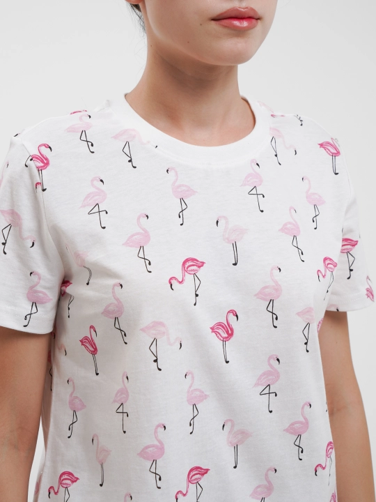 Qizlar va qizaloqlar uchun pijama, keng shim va futbolka