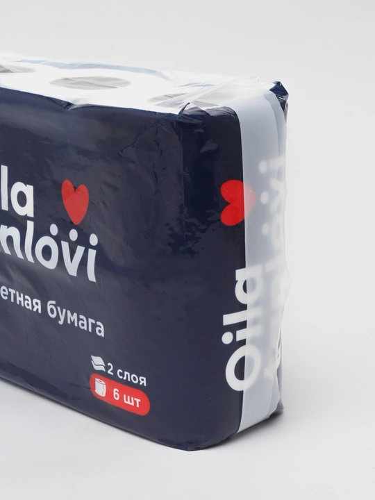Туалетная бумага Oila tanlovi, 2 слоя, 6 шт