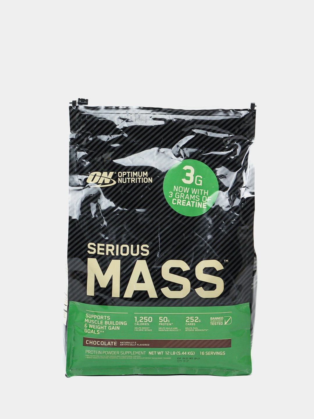 Гейнер Serious Mass Optimum Nutrition, для набора мышечной массы, 5.44 ...