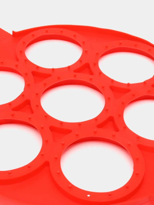 Форма антипригарная, для приготовления оладий, для яичницы, блинов, силиконовая, 7 кругов