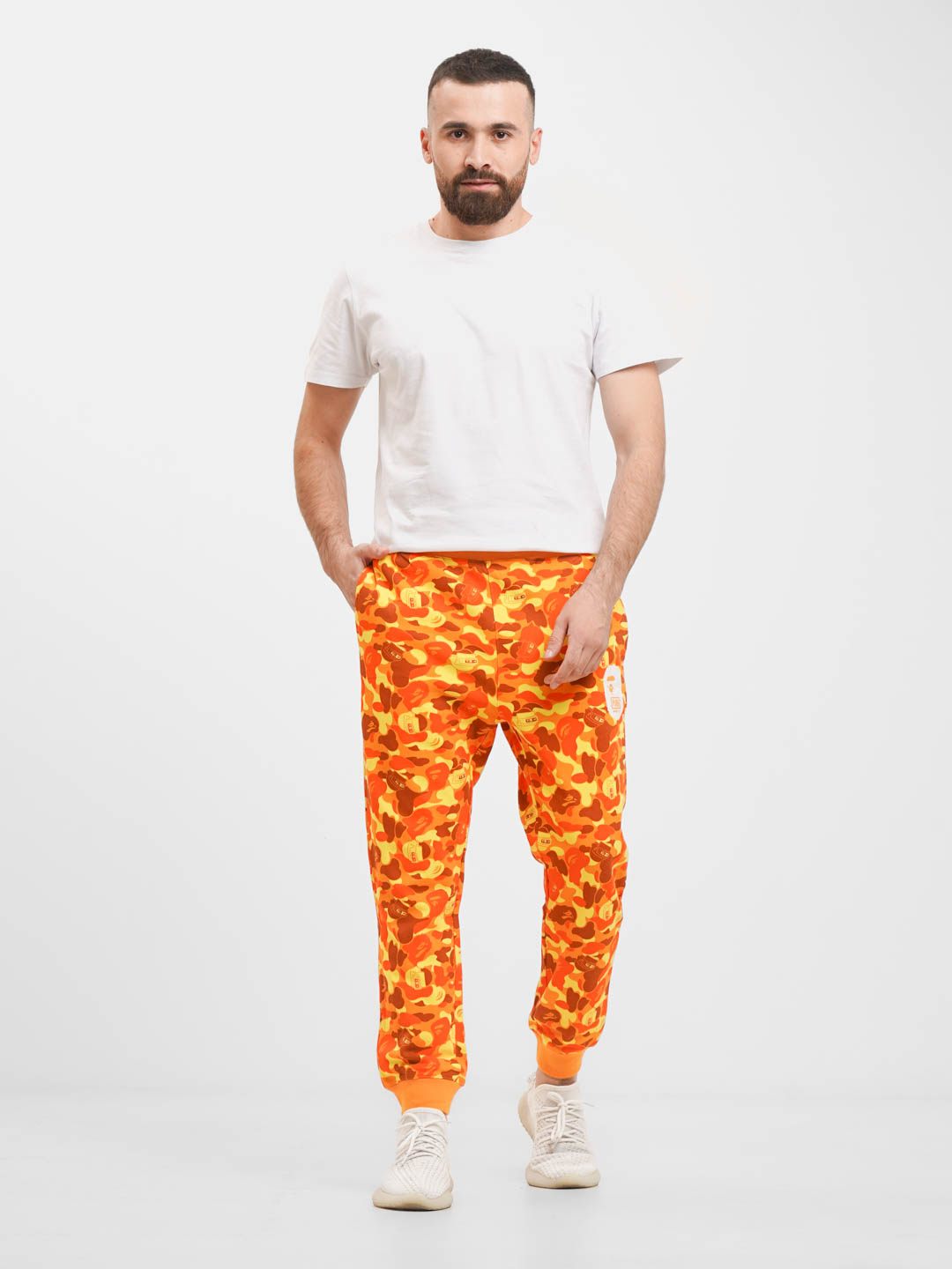 Orange hotsell bape pants