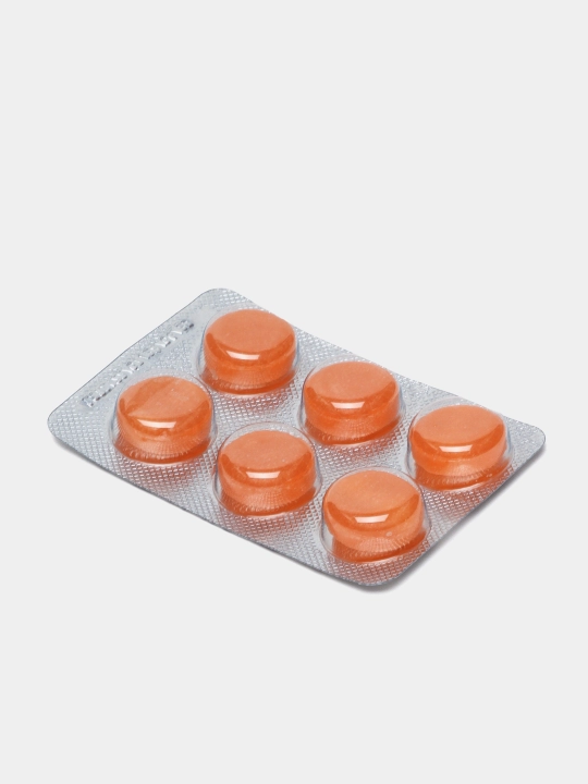 Zvezdochka apelsin ta'mli shimish uchun tabletkalar, 2.4 g, 18 dona