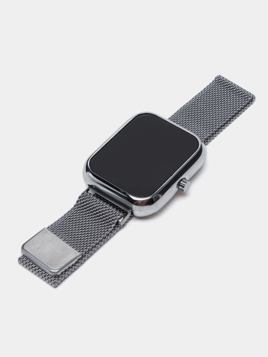 Led watch, Elektron qo'l soati, Magnitli tasma, Sovg'a qutisida, Ayollar va Erkaklar uchun - 