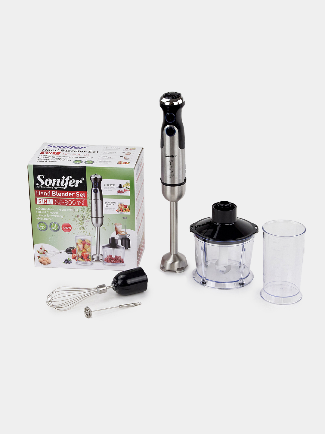 Блендер, измельчитель, миксер, капучинатор, мерный стакан Sonifer SF ...