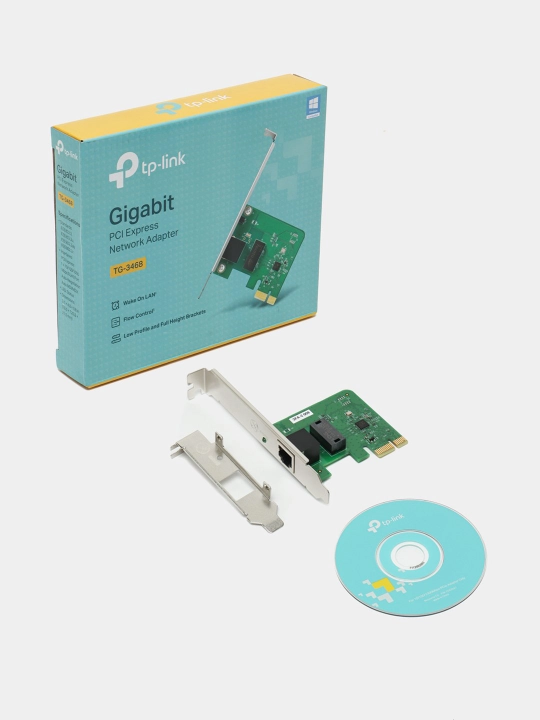 Сетевой адаптер TP-Link TG-3468 PCIE сетевая карта, Ethernet-карта для ПК