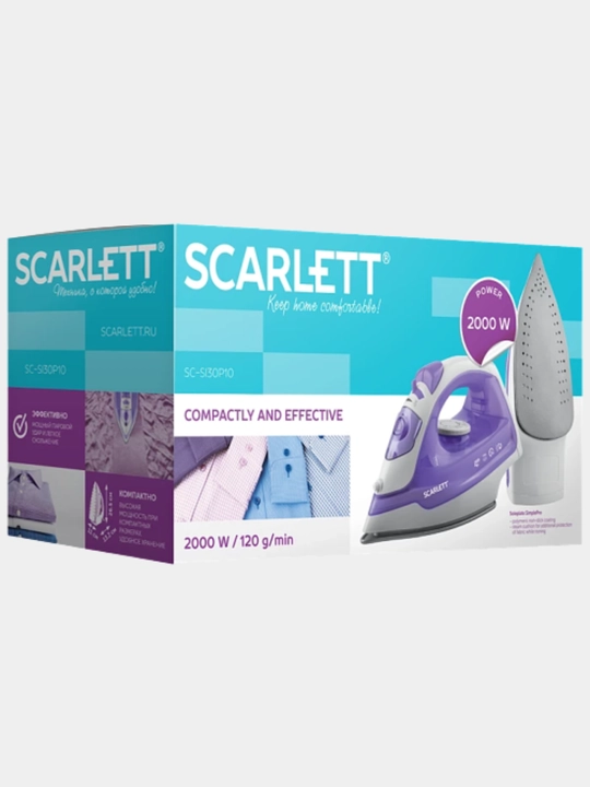 Утюг бытовой SCARLETT SC-SI30P10, для одежды и домашнего пользования