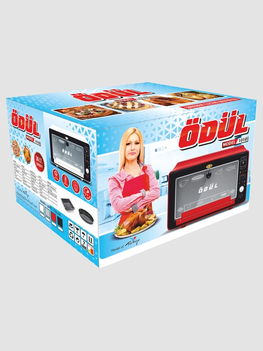 ODUL-1010 mini pechka elektr duxovkasi, 36 litr, 3 yillik bepul kafolat