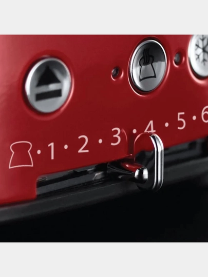 Russell Hobbs Retro 21680-56 toster mashinasi, 1300 Vt, qizil