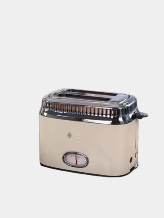 Тостер Russell Hobbs Retro 21682-56, 6 степеней обжарки, разогрев, размораживание, кремовый