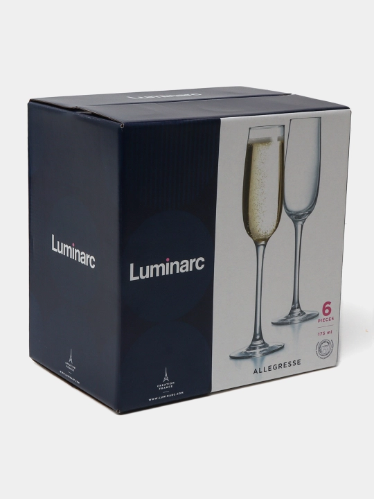 Sharob va shampan uchun bokallar Luminarc Allegresse