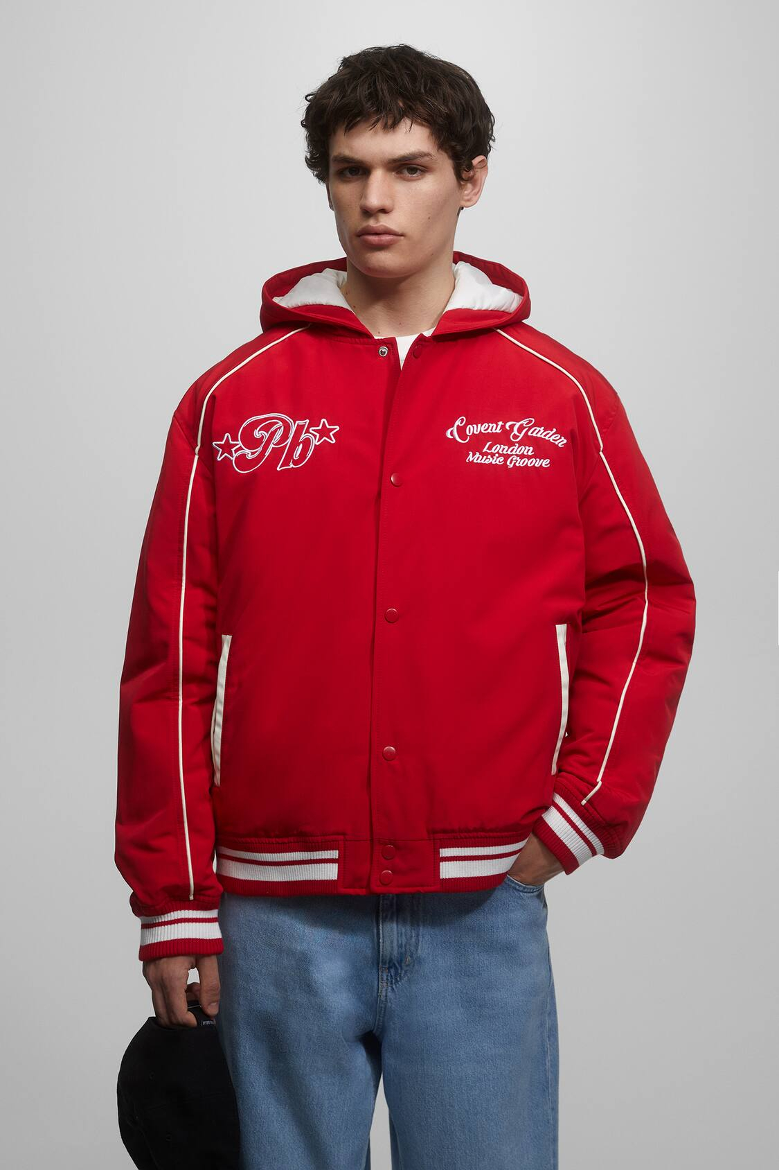 Мужской бомбер, куртка, Pull & Bear купить по низким ценам в интернет ...