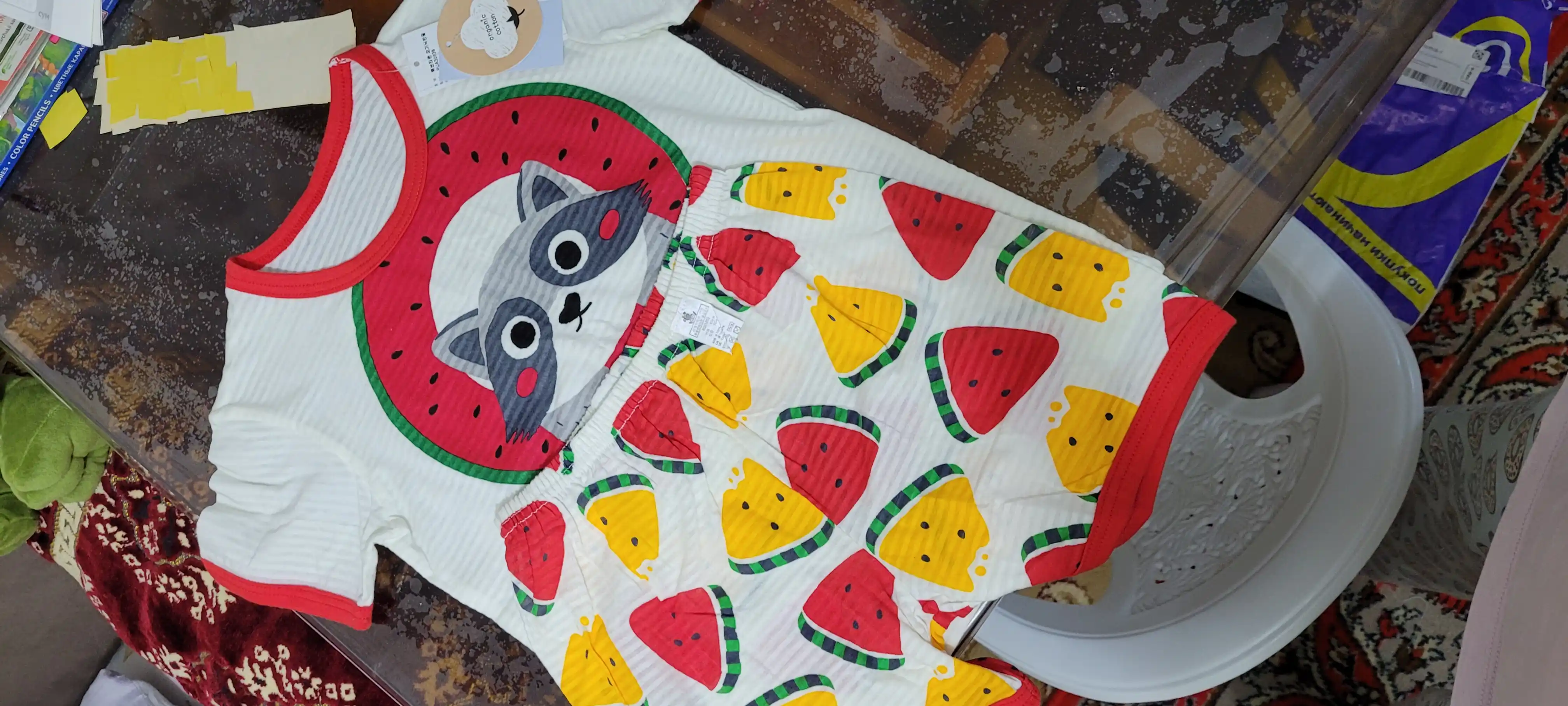 Детские пижамы "PUCO" из чистого хлопка, из Южной Кореи, идеальный домашний костюм