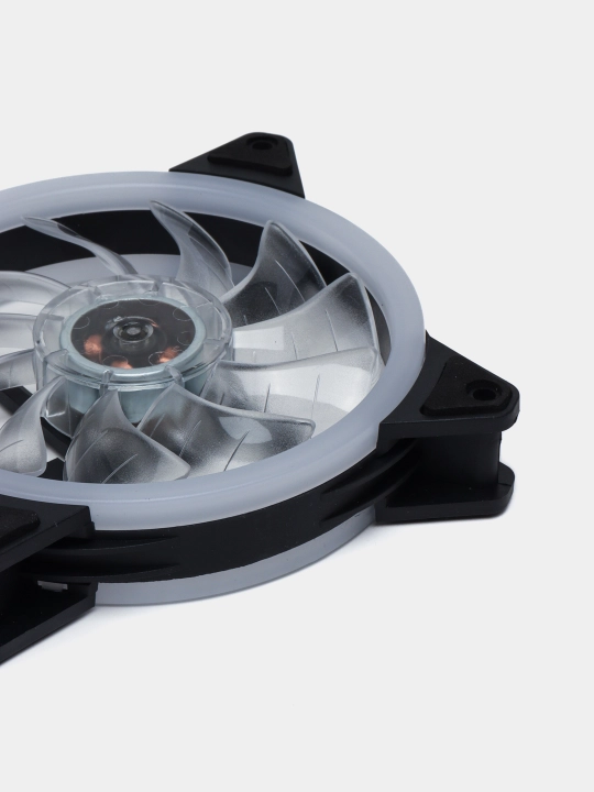 Kompyuter sovutish ventilyatori, 120 mm, yuqori havo oqimi, RPM, 12V, DC. LED yorug'lik bilan