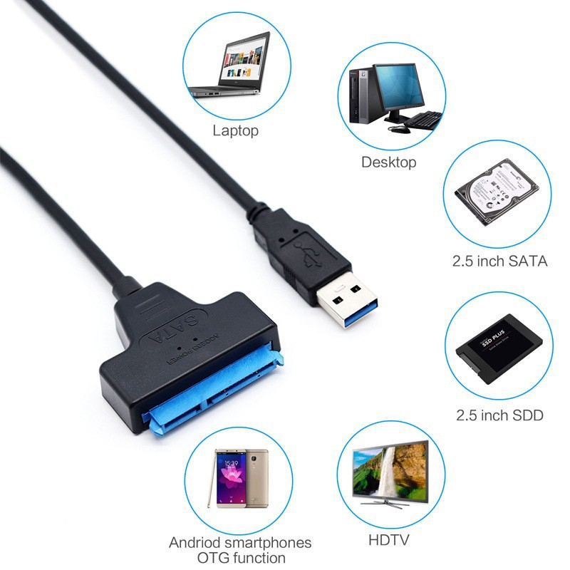 Кабель переходник для Sata HDD SSD на USB 3.0 купить по низким ценам в ...