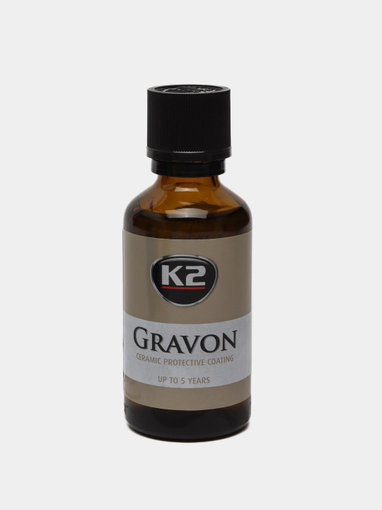 Xizmat muddati 5 yilgacha bo'lgan keramik qoplama K2 GRAVON to'plami, 50 ml