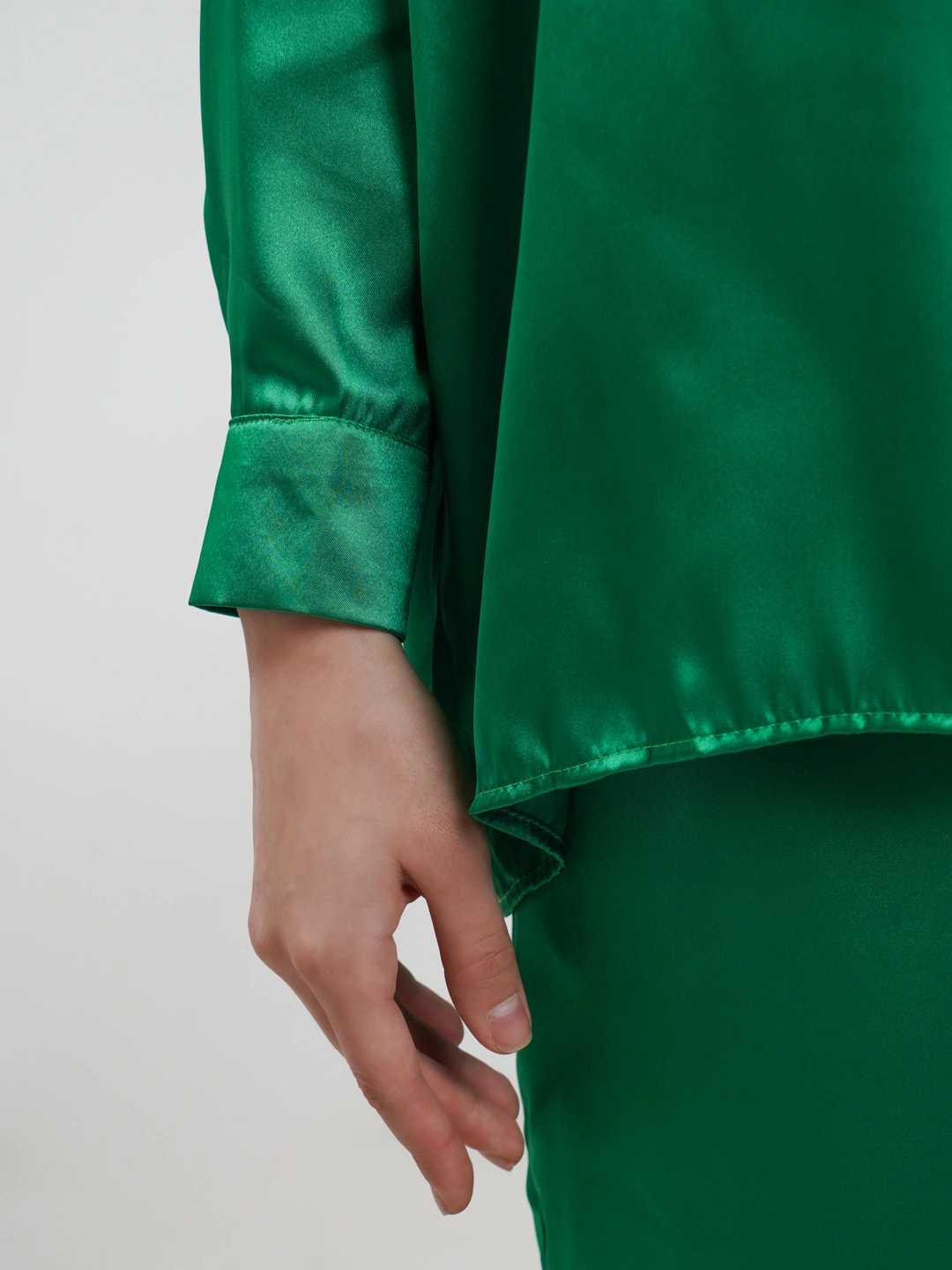 Женский комплект, рубашка и широкие штаны, сатиновый, атласный купить ...