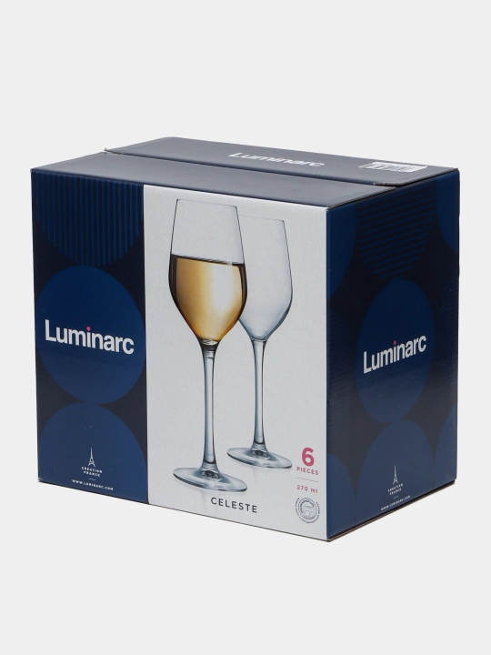 Бокалы для вина и шампанского, серия Luminarc Celeste, 6 шт