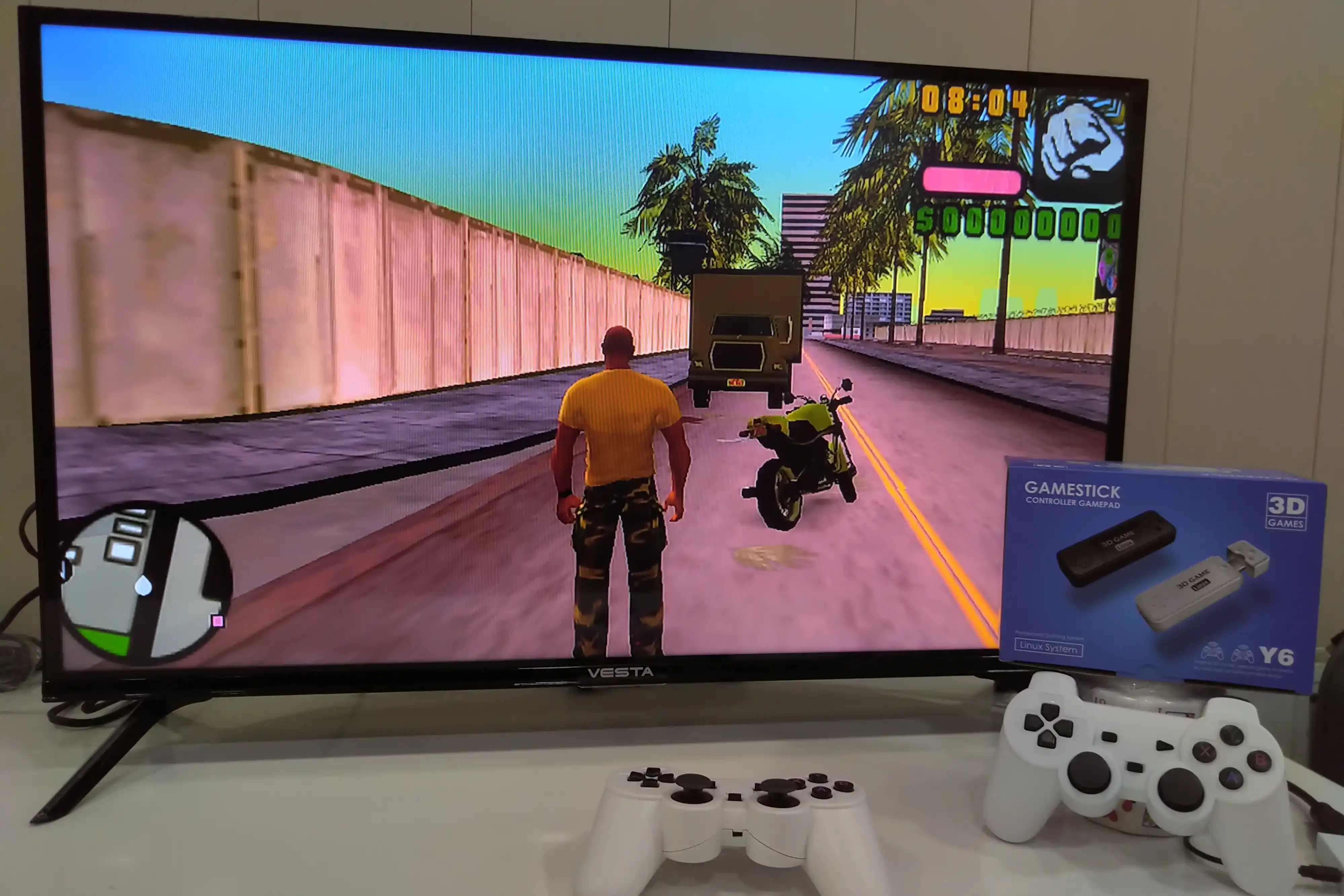 Игровая приставка для ТВ, консоль Powkiddy Y6 Game Stick 4K HD 12000 игр