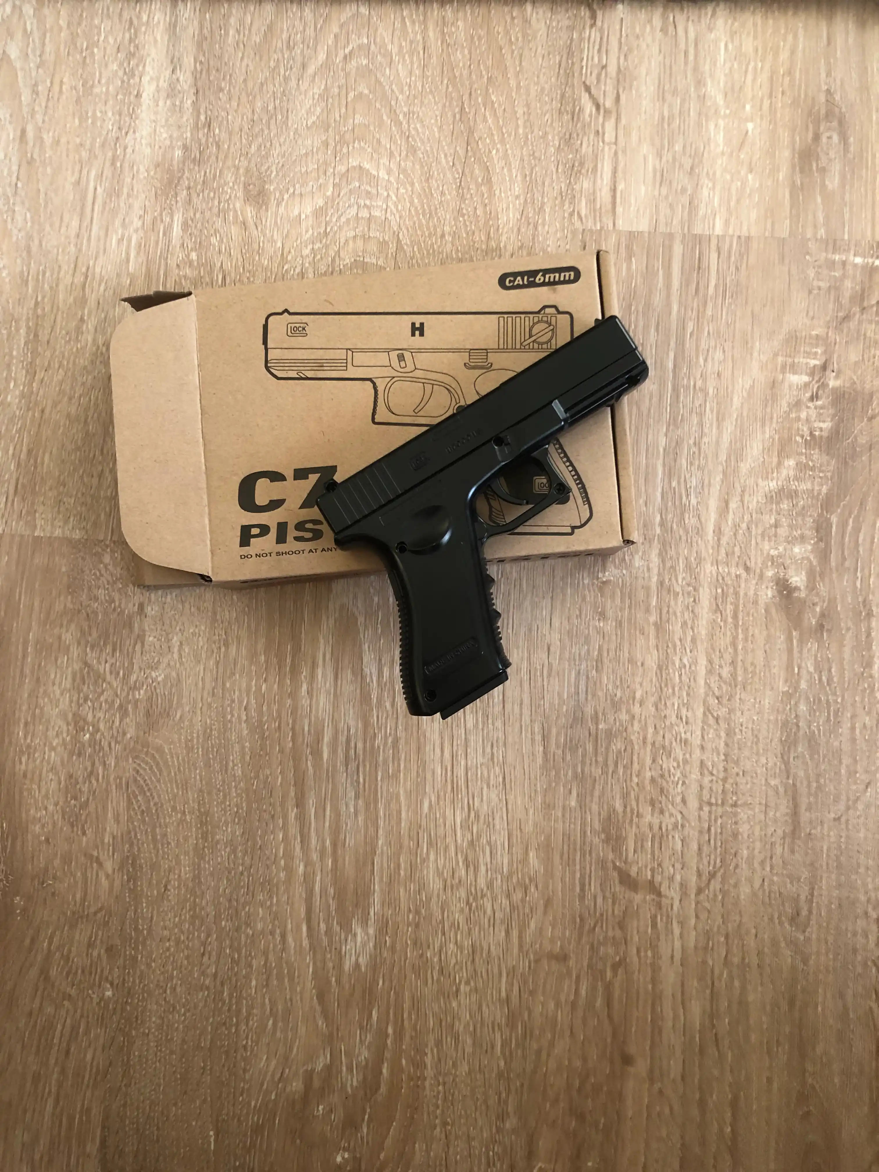 Metall to'pponcha Glok Glock AirSoft Gun, bolalar uchun, pnevmatik C7