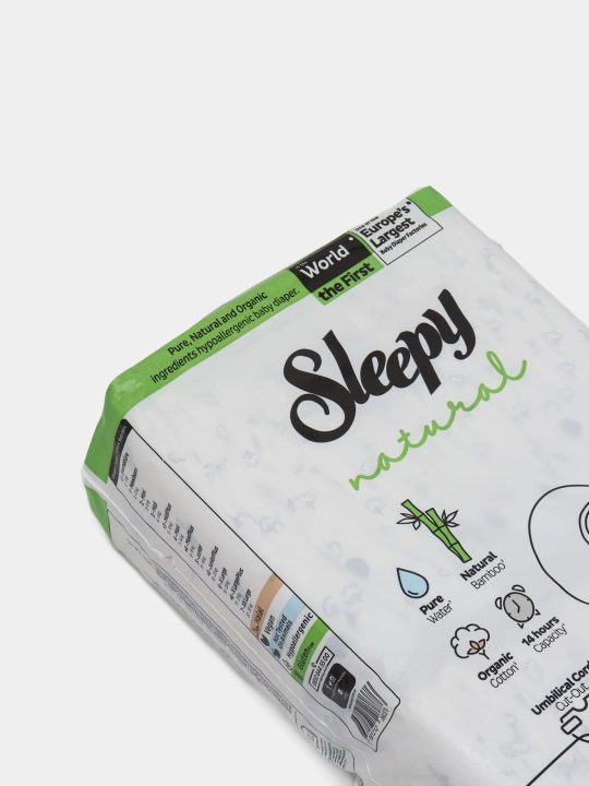Sleepy Natural Детские подгузники №1, 2-5 кг, 40 штук