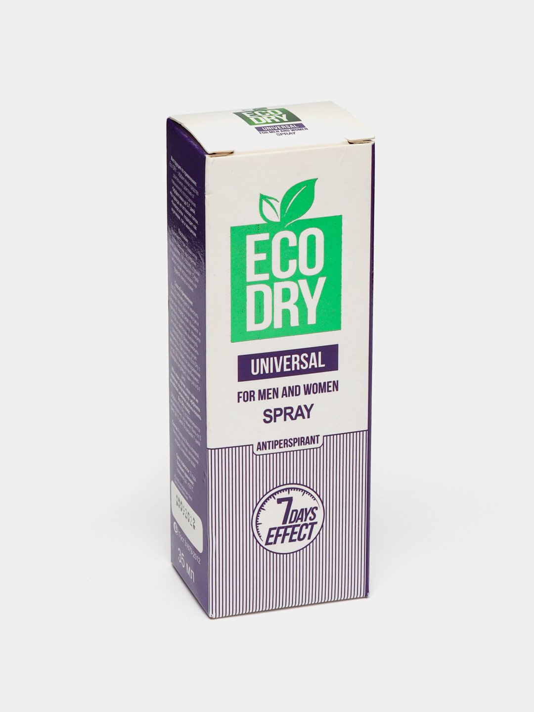 Антиперспирант спрей Eco Dry Universal, эффективен от высокого ...