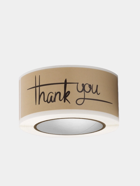 Stikerlar to'plami "Thank you" so'zlari bilan, uzun
