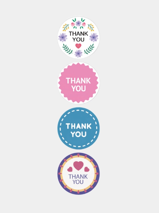 Stiker nakleykalar Thank You yozuvli