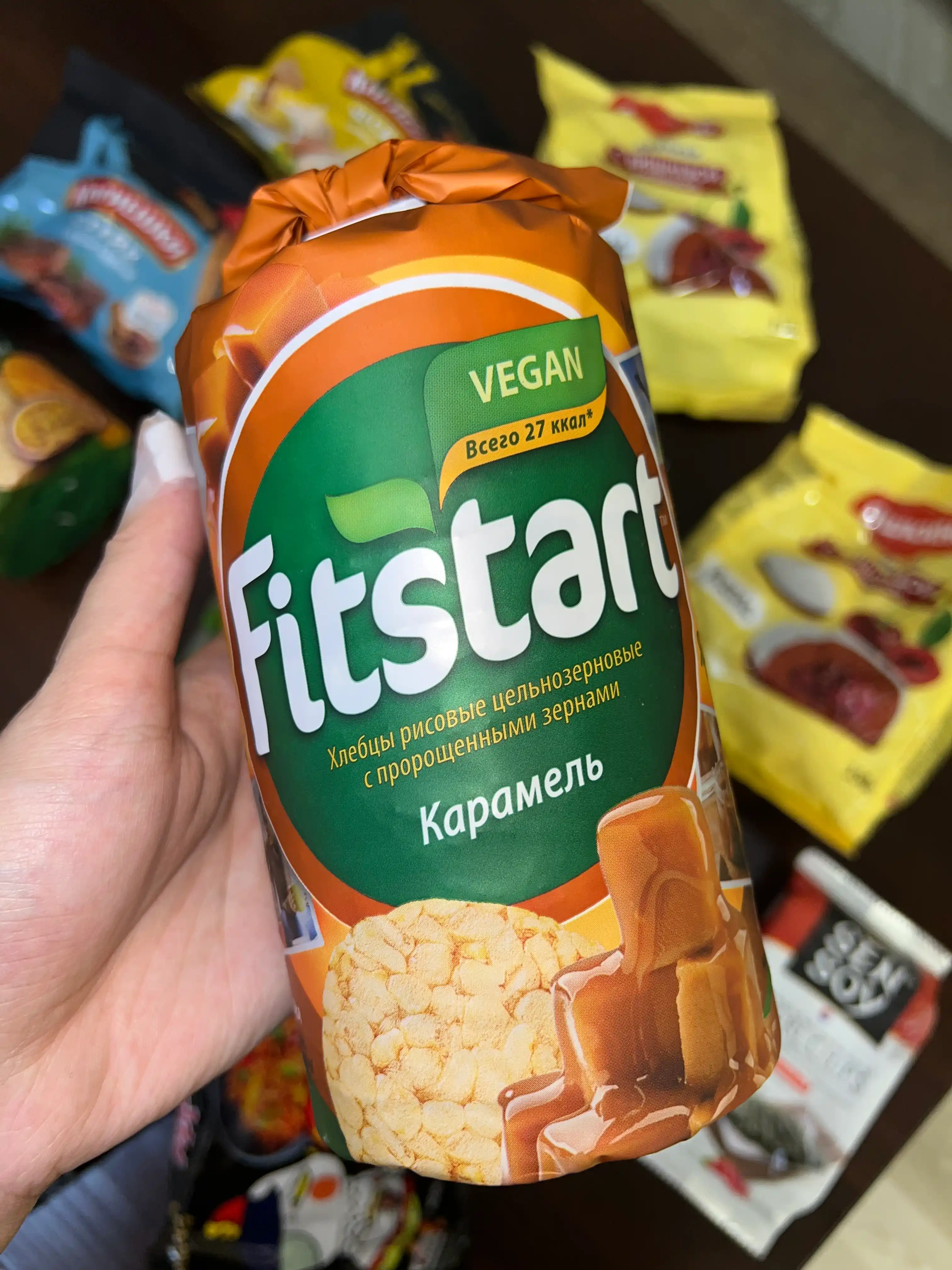 Хлебцы рисовые Fitstart Карамель, 100 г