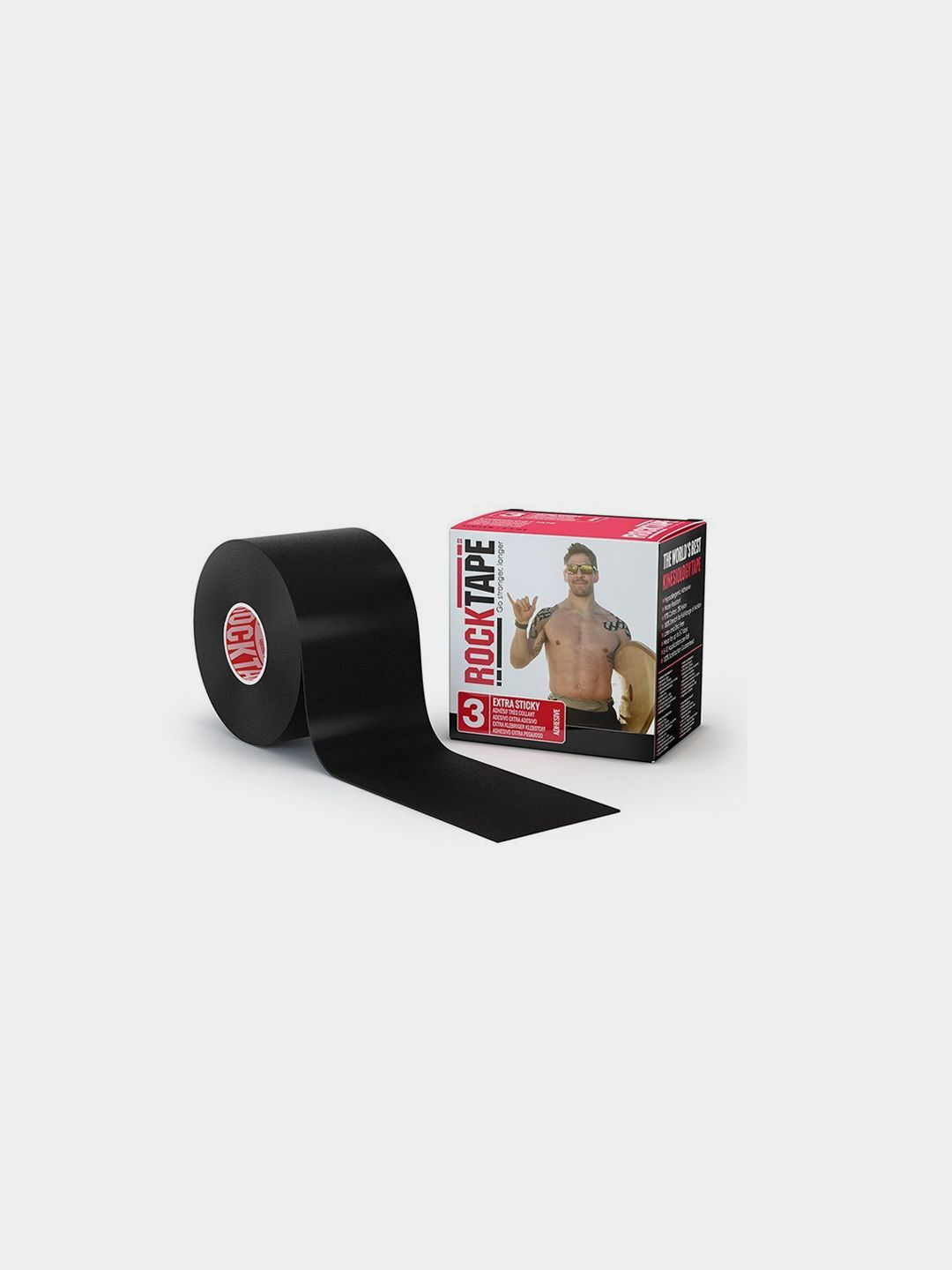 Кинезио тейп Rocktape H2O, водостойкий, черный, 5 см * 5 м купить по ...