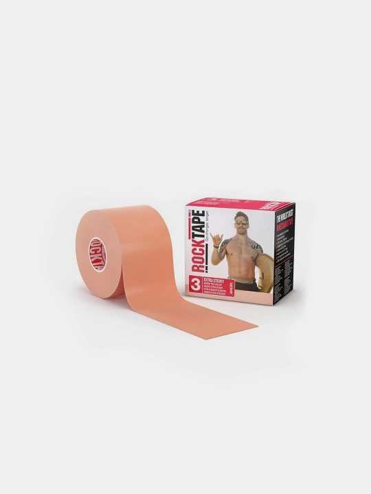 Кинезио тейп Rocktape H2O спортивный, водостойкий, усиленная фиксация, 5 см × 5 м