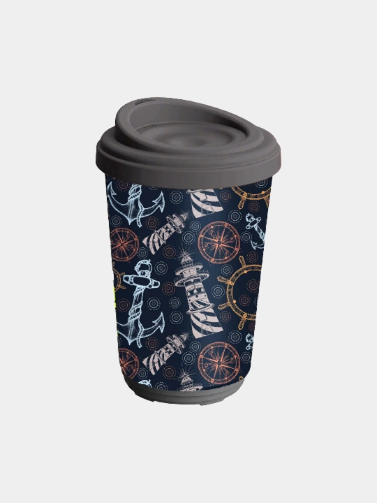 Termal stakan, ikki qoplamli, ichimliklar uchun, 300-400 ml