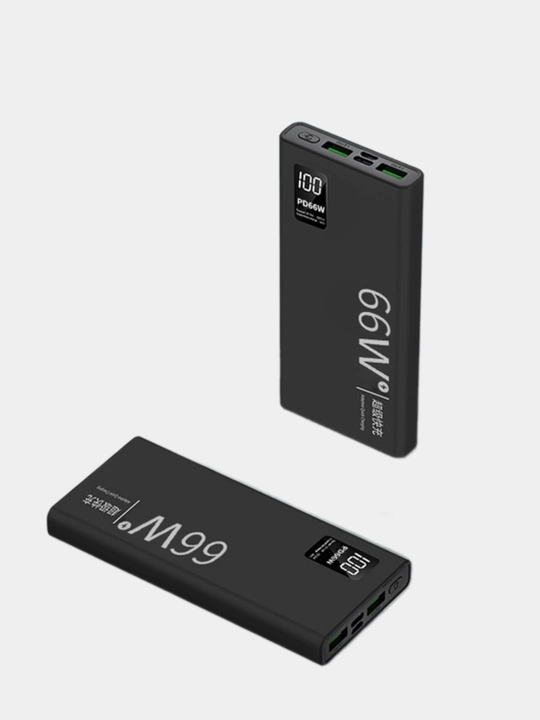 Tashqi akkumulyator Power Bank 66 W,tez zaryadlashni qo'llab-quvvatlaydigan, 20000 mA/soat