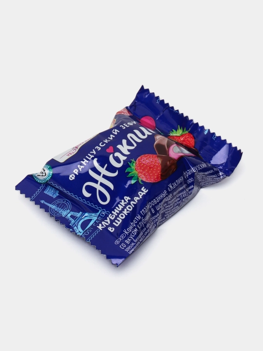 Slavyanka - Жаклин shokolad va qulupnay bilan qoplangan xushbo'y fransuz zefiri, 1 kg