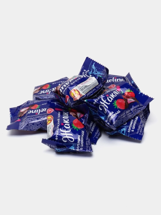 Slavyanka - Жаклин shokolad va qulupnay bilan qoplangan xushbo'y fransuz zefiri, 1 kg