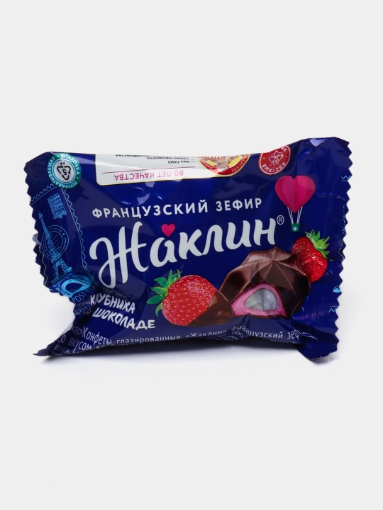 Slavyanka - Жаклин shokolad va qulupnay bilan qoplangan xushbo'y fransuz zefiri, 1 kg