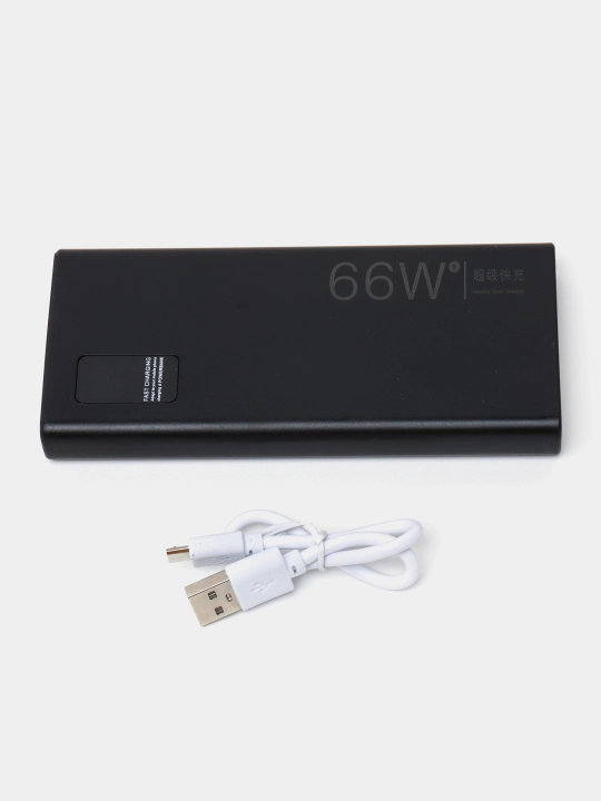 Tashqi akkumulyator Power Bank 66 W,tez zaryadlashni qo'llab-quvvatlaydigan, 20000 mA/soat