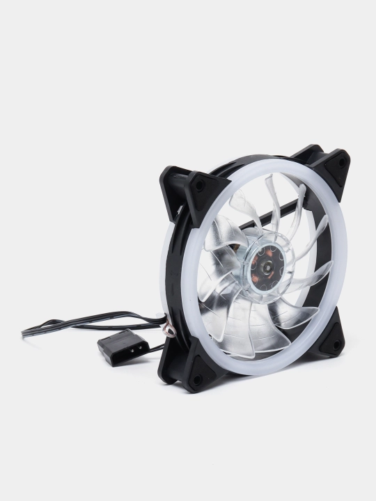 Kompyuter sovutish ventilyatori, 120 mm, yuqori havo oqimi, RPM, 12V, DC. LED yorug'lik bilan