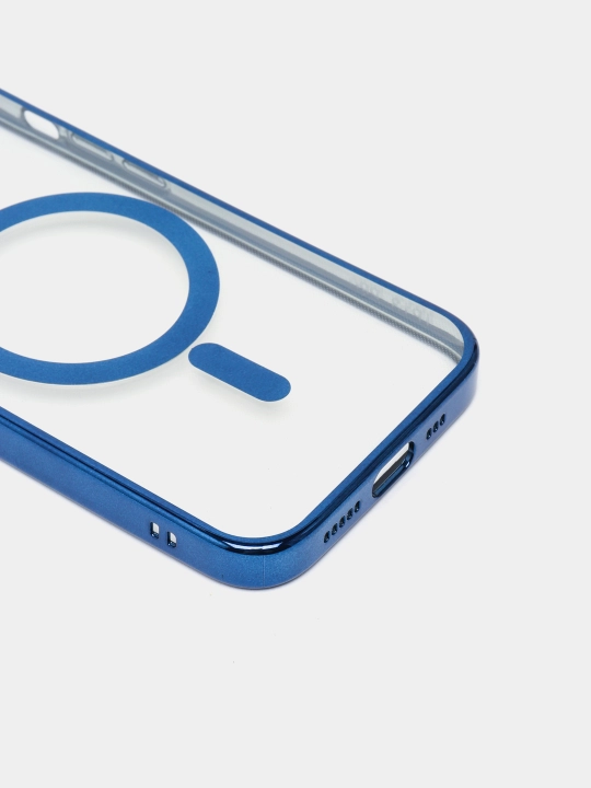 Чехол для "iPhone 12, 13, 14 Pro и Pro Max", прозрачный, с беспроводной зарядкой