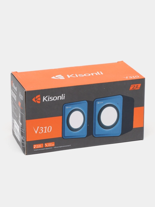 Акустические колонки, динамики для компьютеров и ноутбуков Kisonli V310, питание от USB