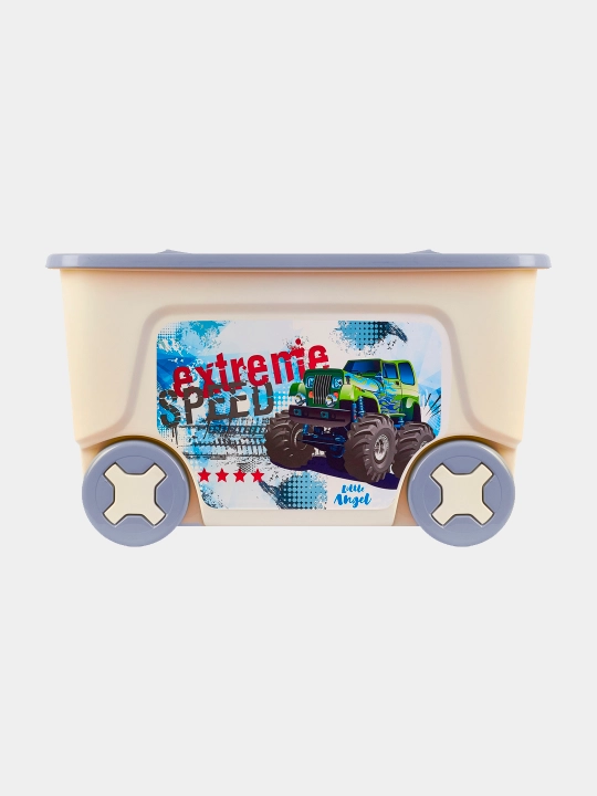 Детский ящик на колесах, контейнер для игрушек Lalababy Play with Me, 50 л