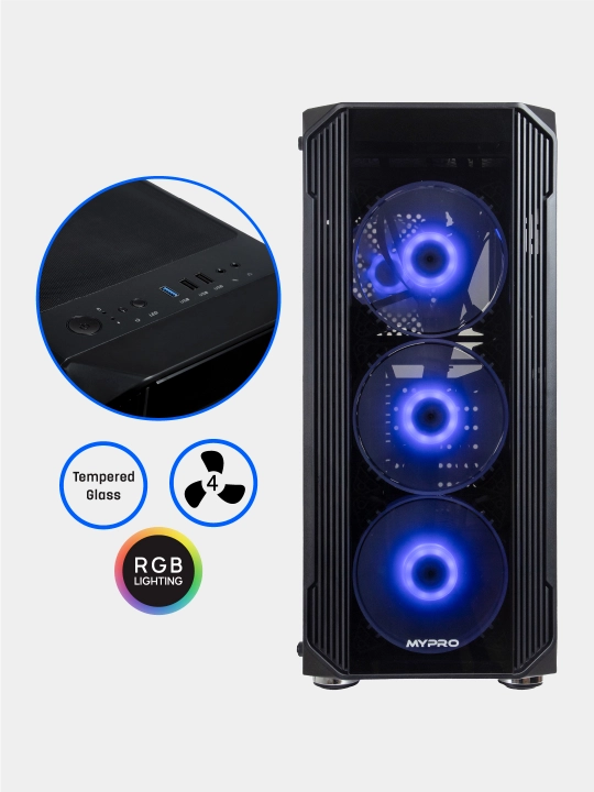 Игравой Компьютер  i5 10400F/DDR4 16GB/SSD 256GB/HDD 1TB VGA GTX1650/PW500W