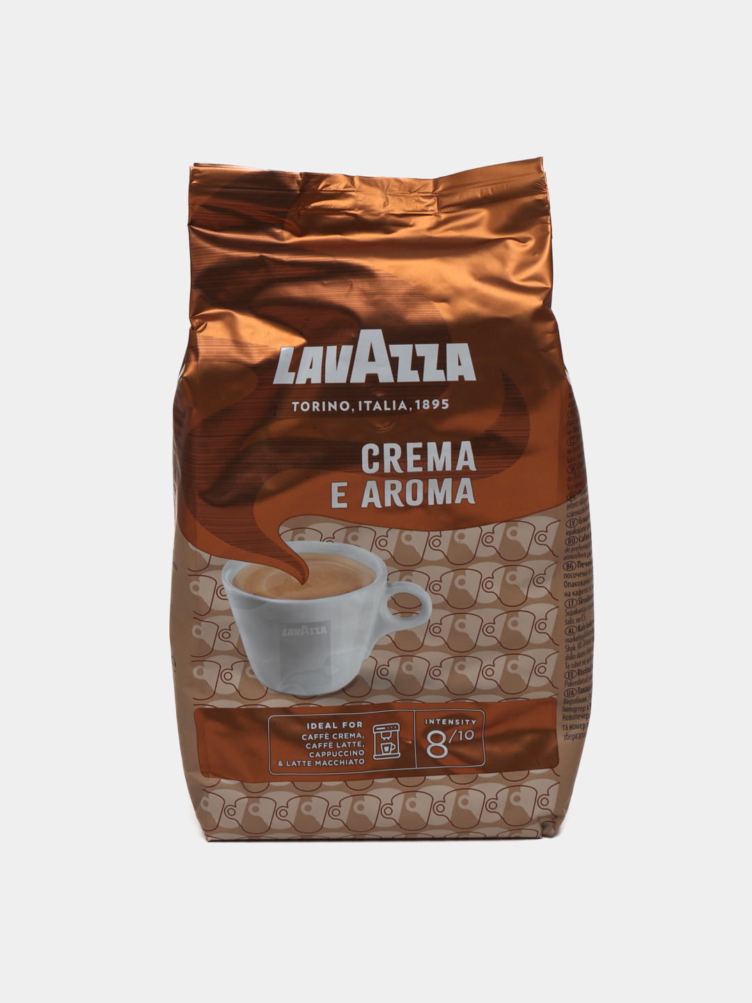 Кофе lavazza crema e aroma в зернах