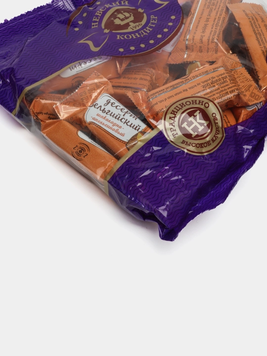 Nevskiy - Бельгийский десерт shokolad-apelsin ta'mli konfetlar, 500 g