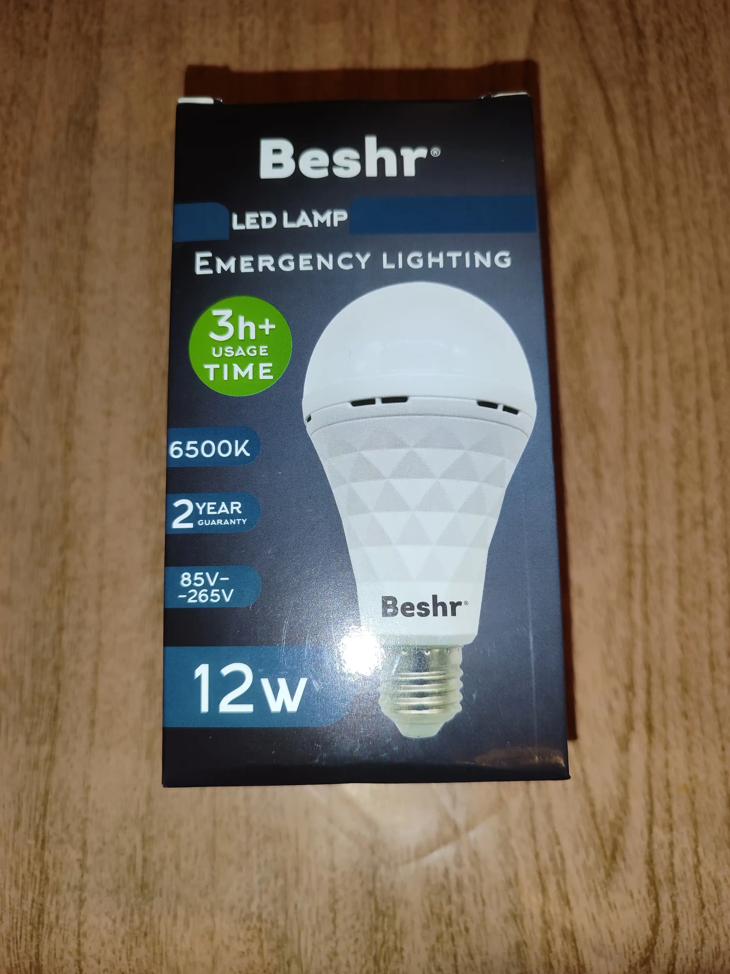 Beshr Led лампа с аккумулятором, 12 W, 6500К, 3+ работает на одной зарядке, с крючком