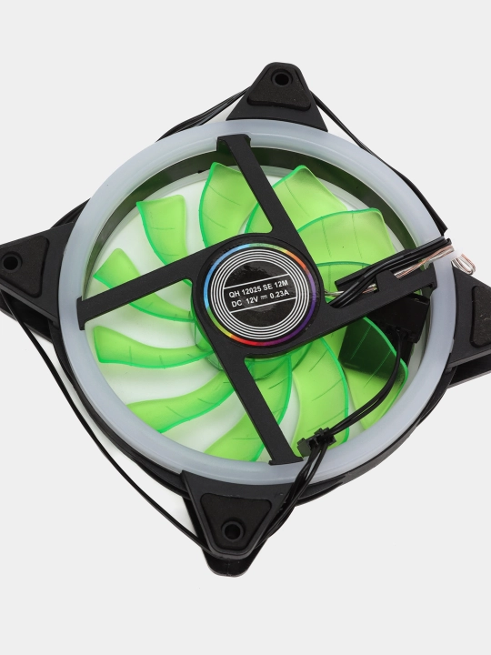 Kompyuter sovutish ventilyatori, 120 mm, yuqori havo oqimi, RPM, 12V, DC. LED yorug'lik bilan